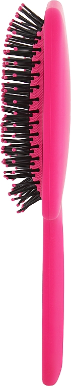 Щетка для волос массажная прямоугольная, розовая - Titania — фото N2