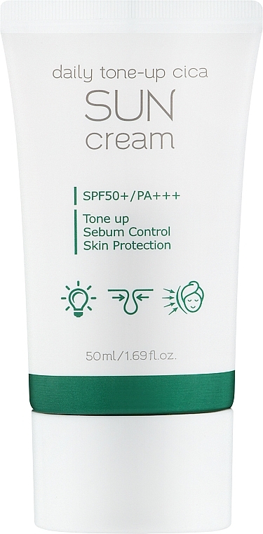 Солнцезащитный крем - Prreti Daily Tone-Up Cica Sun Cream