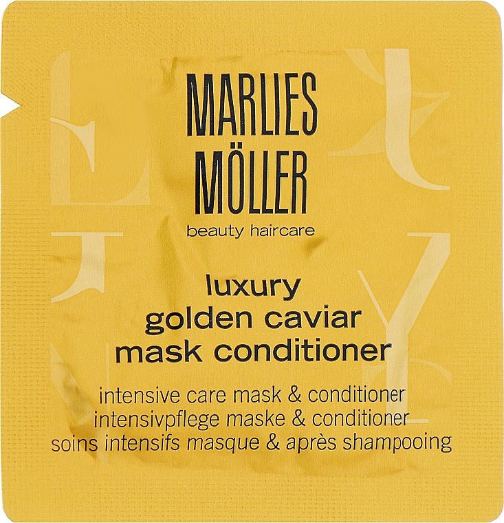 Маска-кондиционер для волос с экстрактом черной икры - Marlies Moller Luxury Golden Caviar Mask Conditioner (пробник) — фото N1