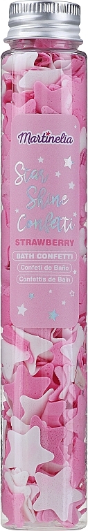Сіль для ванни "Конфетті", рожева - Martinelia Starshine Bath Confetti Strawberry — фото N1