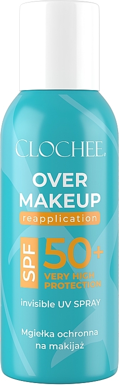 Спрей для обличчя - Clochee Over Makeup Invisible UV Spray SPF50+ — фото N1