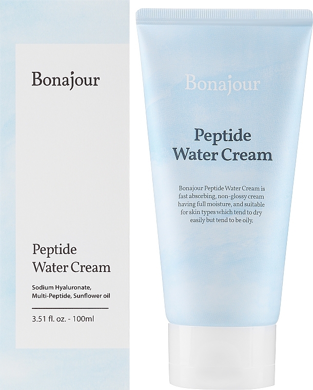 Освіжальний і зволожувальний крем з пептидами - Bonajour Peptide Water Cream — фото N2