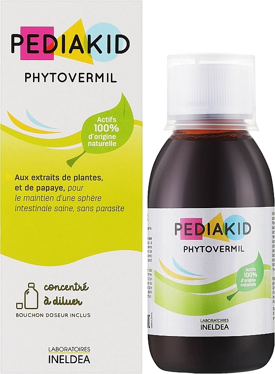 Натуральный противоглистный препарат - Pediakid Phytovermil — фото N2