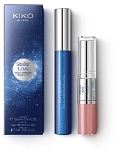 Духи, Парфюмерия, косметика Набор - Kiko Milano Stellar Love Night Shimmer Beauty Kit (mascara/10.3ml + lip/3g)