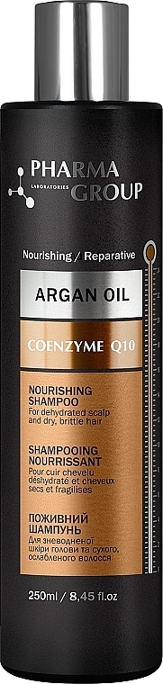 Шампунь питательный для волос - Pharma Group Laboratories Argan Oil + Coenzyme Q10 Shampoo — фото N1
