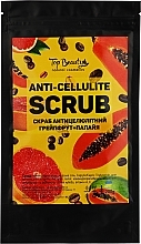 Скраб для тела антицеллюлитный "Грейпфрут-папайя" (дой-пак) - Top Beauty Scrub — фото N1