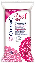 Парфумерія, косметика Освіжальні серветки, 12 шт. - Cleanic Deo Soft Wipes