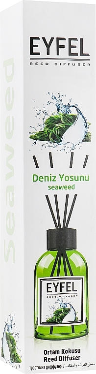 ПОДАРУНОК! Аромадифузор "Морські водорості" - Eyfel Perfume Reed Diffuser Seaweed — фото N2