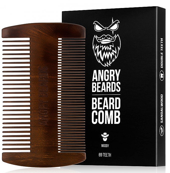 Деревянный гребень для бороды - Angry Beards Beard Comb