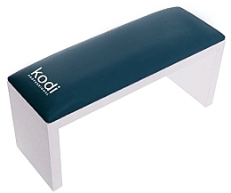 Подлокотник для маникюра на белых ножках, Dark Green - Kodi Professional — фото N1