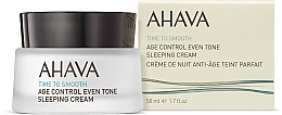 Нічний відновлюючий крем, вирівнюючий тон шкіри - Ahava Age Control Even Tone Sleeping Cream  — фото N2