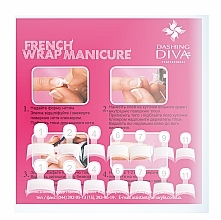 Набор типс для френча, натурально-белые - Dashing Diva French Wrap Manicure Short Trial Size — фото N2