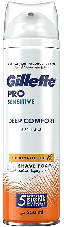 Пена для бритья - Gillette Pro Sensitive Deep Comfort — фото N1