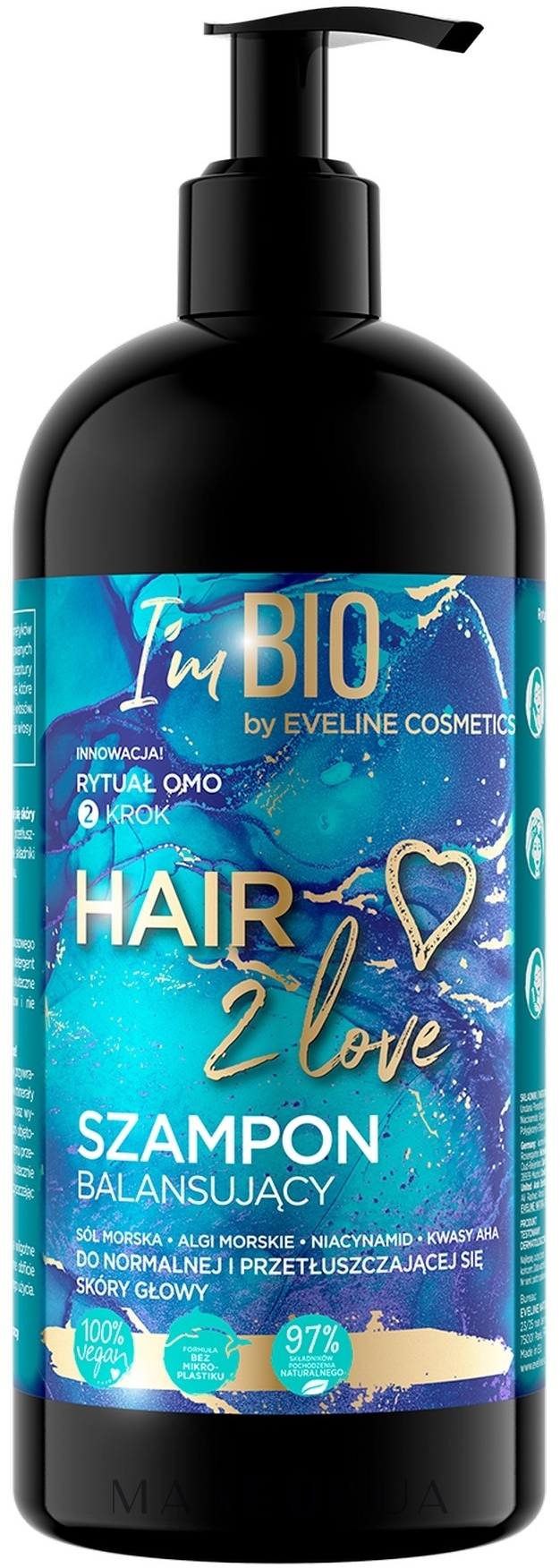 Балансирующий шампунь - Eveline Cosmetics Hair 2 Love — фото 400ml