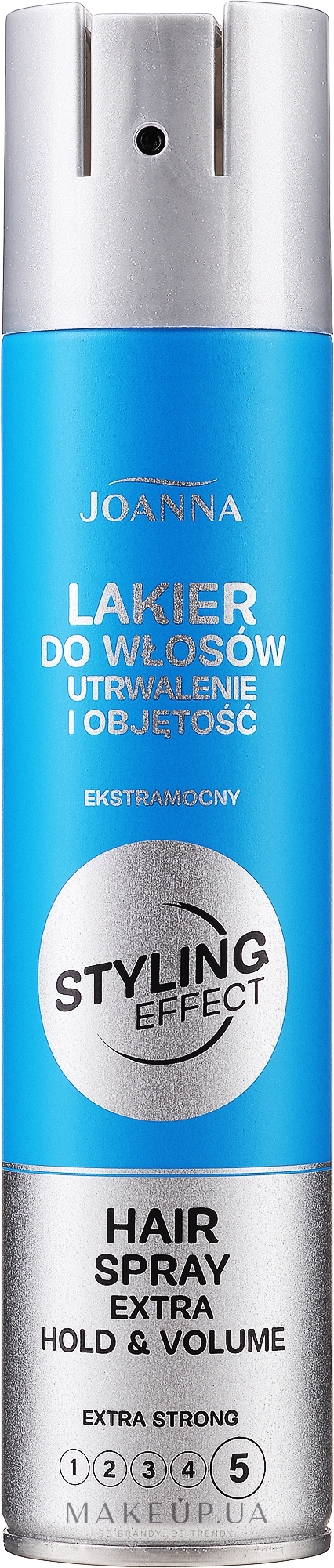 Лак экстрасильной фиксации для придания объема волосам - Joanna Styling Effect Hold & Volume Hair Spray Extra Strong — фото 250ml