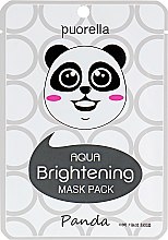 Парфумерія, косметика Освітлювальна маска для обличчя "Панда" - Puorella Whitening Mask Pack