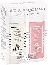 Духи, Парфюмерия, косметика Набор - Sisley Travel Duo Cleansing Kit (milk/100ml + lot/100ml)