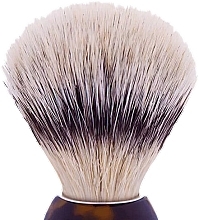 Помазок для бритья, ecaille - Plisson Original Shaving Brush "High Mountain White" Fibre — фото N2