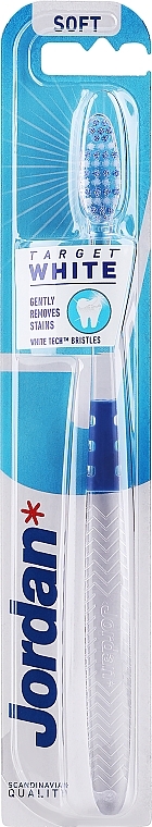 Зубна щітка, м'яка, прозоро-блакитна - Jordan Target White — фото N4