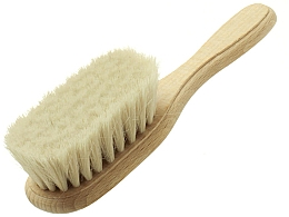 Детская щетка с козьей щетиной - Hydrea London Extra Soft Baby Brush With Soft Goats Hair Bristles — фото N1