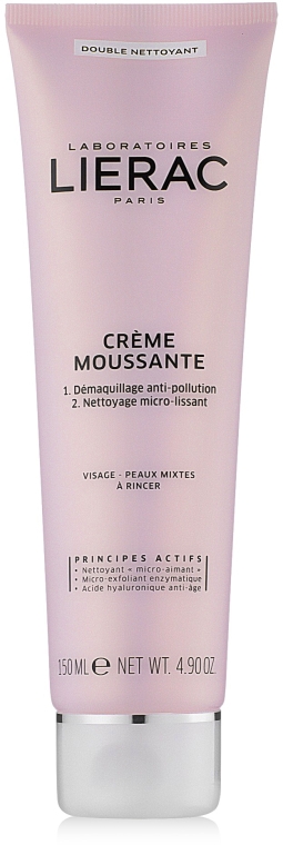 Пінний засіб з ефектом подвійного очищення  - Lierac creme moussante double nettoyant