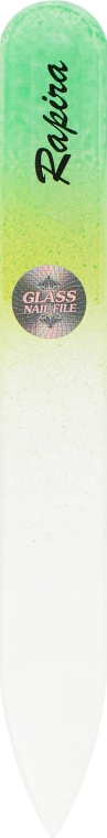 Пилка для ногтей хрустальная маленькая, П09, салатово-зеленая - Rapira — фото N1