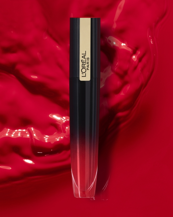 Глянцева стійка рідка помада-тінт для губ - L'Oreal Paris Rouge Signature Brilliant — фото N6