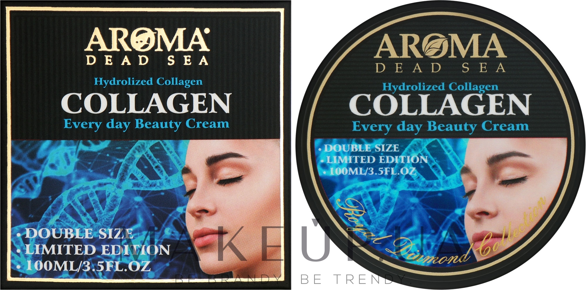 Зволожувальний крем з колагеном - Aroma Dead Sea Hydrolyzed Collagen Every Day — фото 100ml
