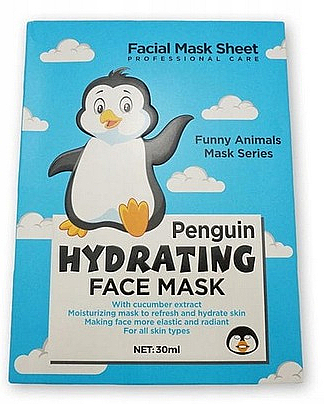 Тканинна маска "Пінгвін" - Wokali Animal Penguin Hydrating Face Mask — фото N1