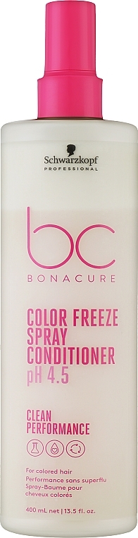 УЦЕНКА Спрей-кондиционер для окрашенных волос - Schwarzkopf Professional Bonacure Color Freeze Spray Conditioner pH 4.5 * — фото N3