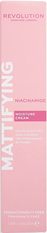 Матувальний зволожувальний крем з ніацинамідом - Revolution Skincare Niacinamide Mattifying Moisture Cream — фото N2