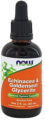 Экстракт "Эхинацея и Голденсеал Глицерит" - Now Foods Echinacea & Goldenseal Glycerite — фото N1
