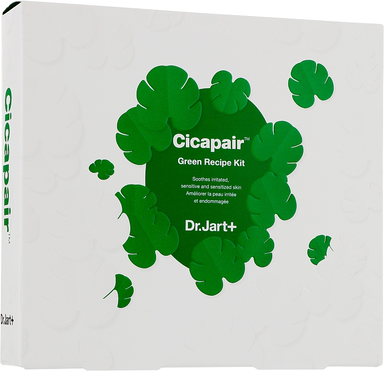 Набор - Dr. Jart+ Cicapair Green Recipe Kit (toner/60ml + foam/30ml + f/cr/15ml) — фото N1