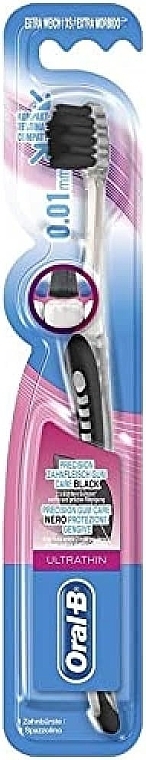 Зубная щетка, 0,01 мм, мягкая, черная - Oral-B Ultrathin Toothbrush — фото N1