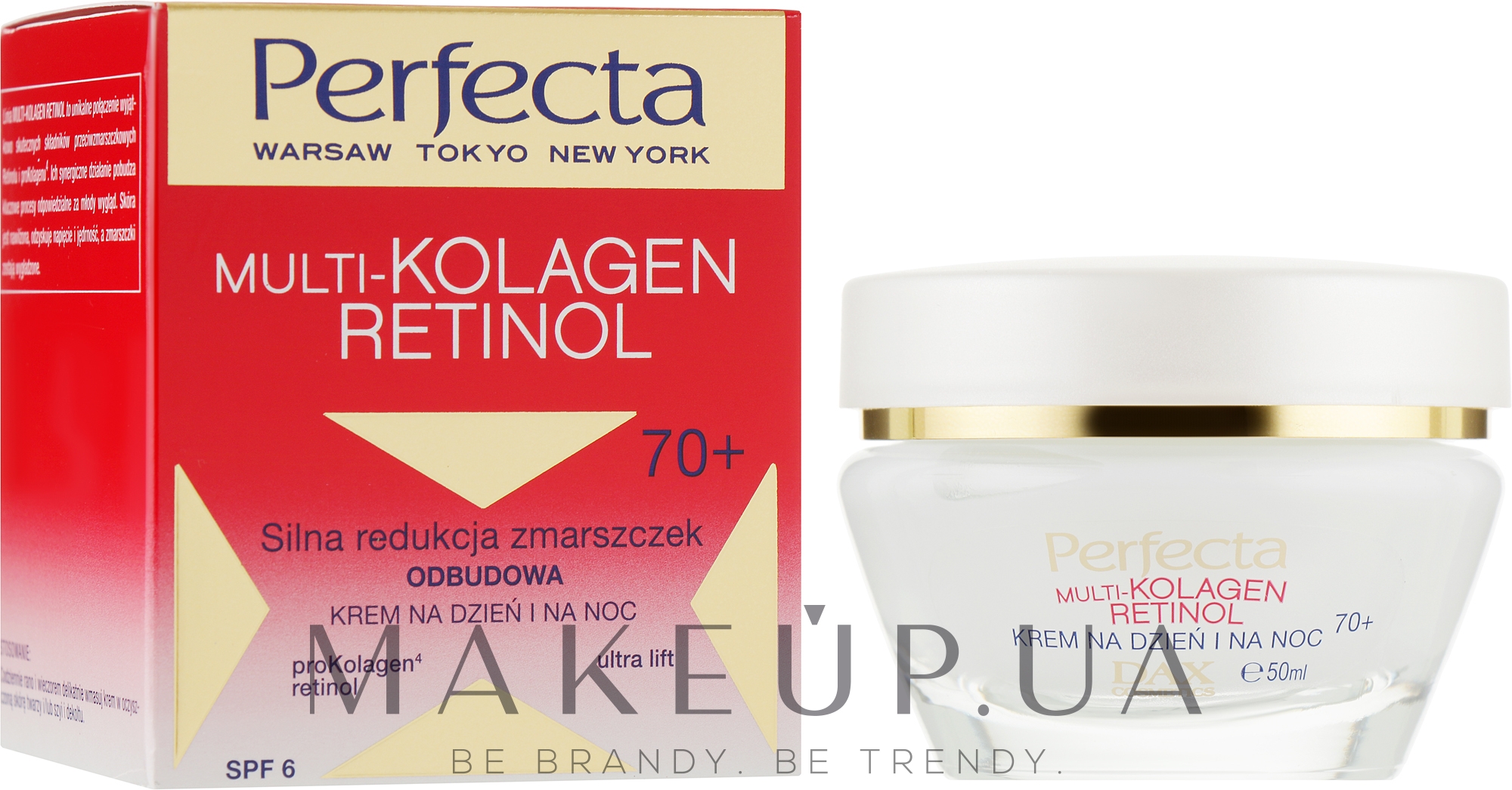 Крем от морщин с коллагеном и ретинолом - Dax Cosmetics Perfecta Multi-Collagen Retinol Face Cream 70+ — фото 50ml