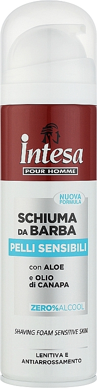Пена для бритья с маслом авокадо - Intesa Schiuma Da Barba Pelli Sensibili — фото N1