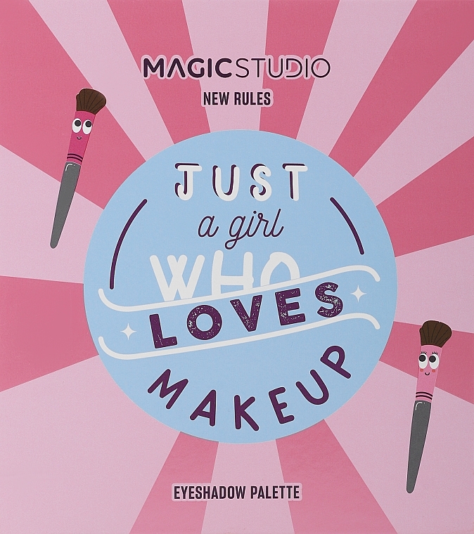 Палетка для макияжа глаз - Magic Studio New Rules Just A Girl Who Loves Makeup Eyeshadow Palette — фото N2