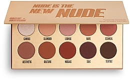 Духи, Парфюмерия, косметика Палетка теней для век, 10 цветов - Makeup Obsession Nude Is The New Nude Eyeshadow Palette 