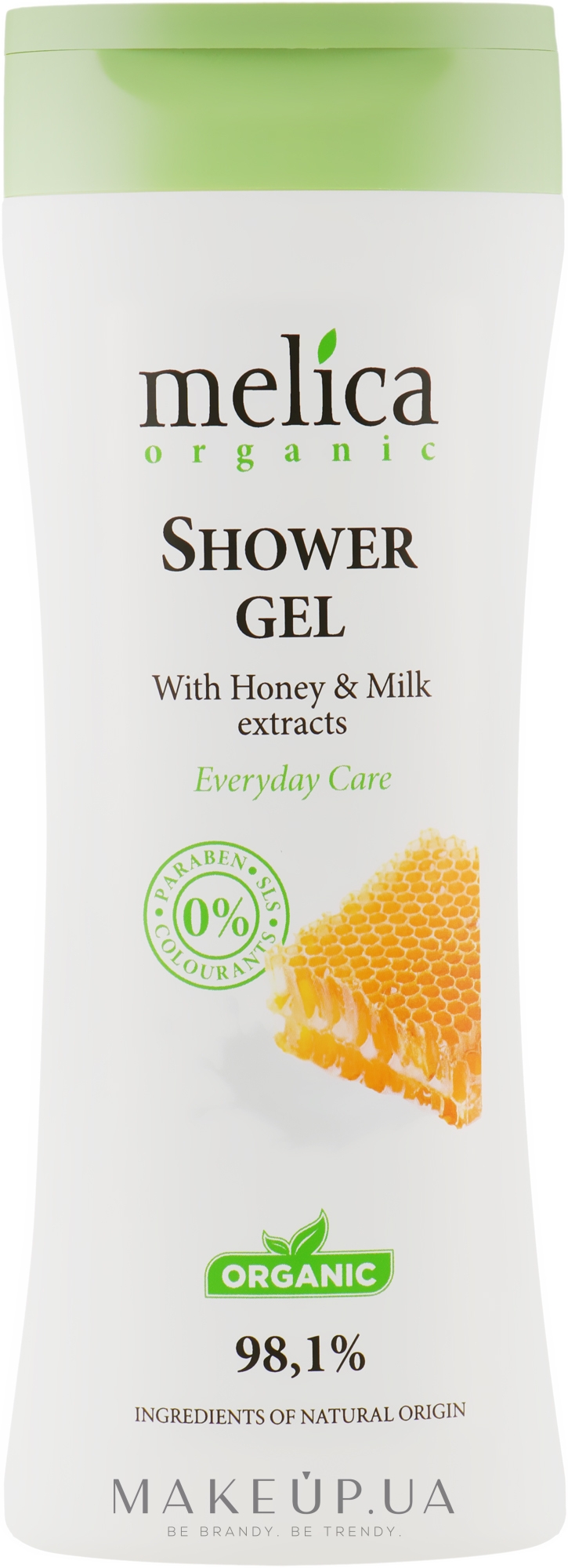 Гель для душа с медом и молоком - Melica Organic Shower Gel — фото 250ml