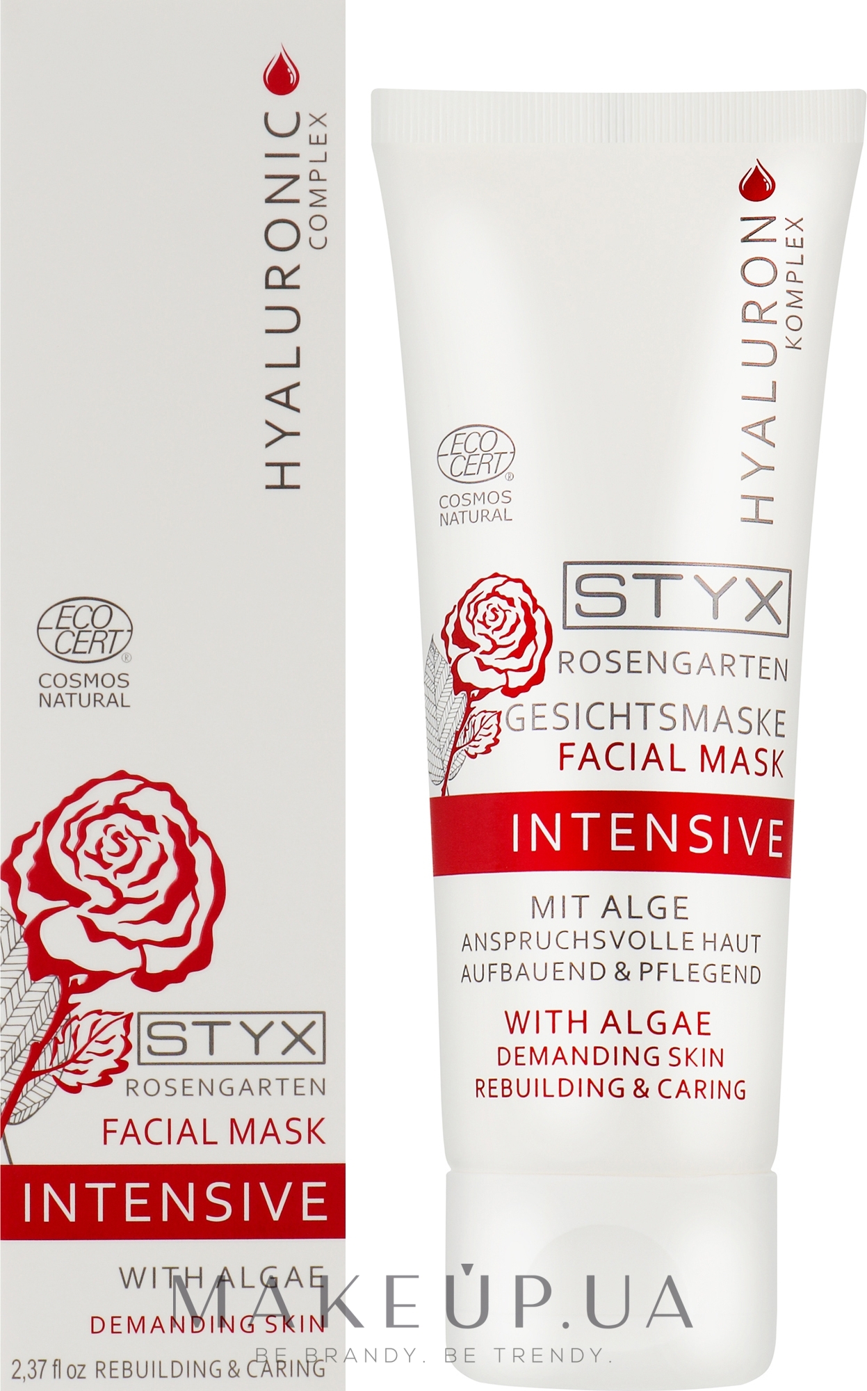 Маска-лифтинг для лица с органическими водорослями - Styx Naturcosmetic Rose Garden Intensive Facial Mask — фото 70ml