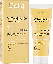 Нічна ліфтинг-маска для обличчя з вітаміном D3 - Delia Vitamin D3 Precursor Night Mask — фото N2