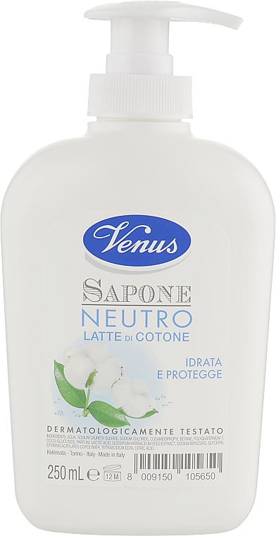 Жидкое мыло "Нейтральное. Хлопковое молоко" - Venus — фото N1