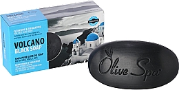 Парфумерія, косметика Оливкове чорне мило з попелом вулканічної лави - Santo Volcano Spa Black Soap