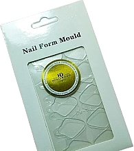 Парфумерія, косметика Силіконові молди (трафарети) для верхніх форм, для френчу 02 - HD Hollywood Nail Form Mold