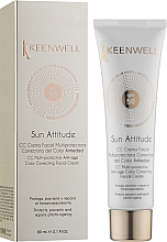 Мультизахисний коригувальний СС-крем з тональним ефектом - Keenwell CC Multi-Protective Color Correcting Facial Cream SPF50 — фото N2