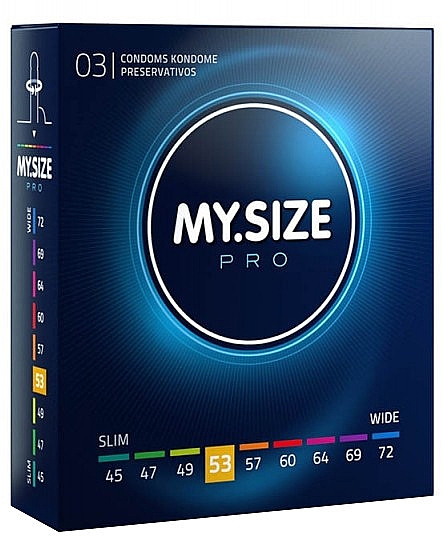 Презервативы латексные, размер 53, 3 шт - My.Size Pro — фото N1