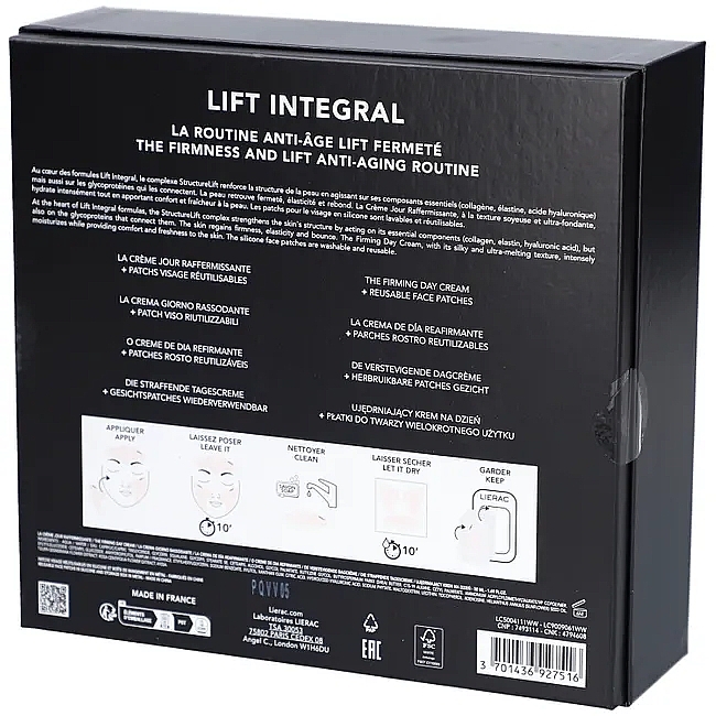 Набор - Lierac Lift Integral (f/cr/50ml + patches/1set) — фото N2