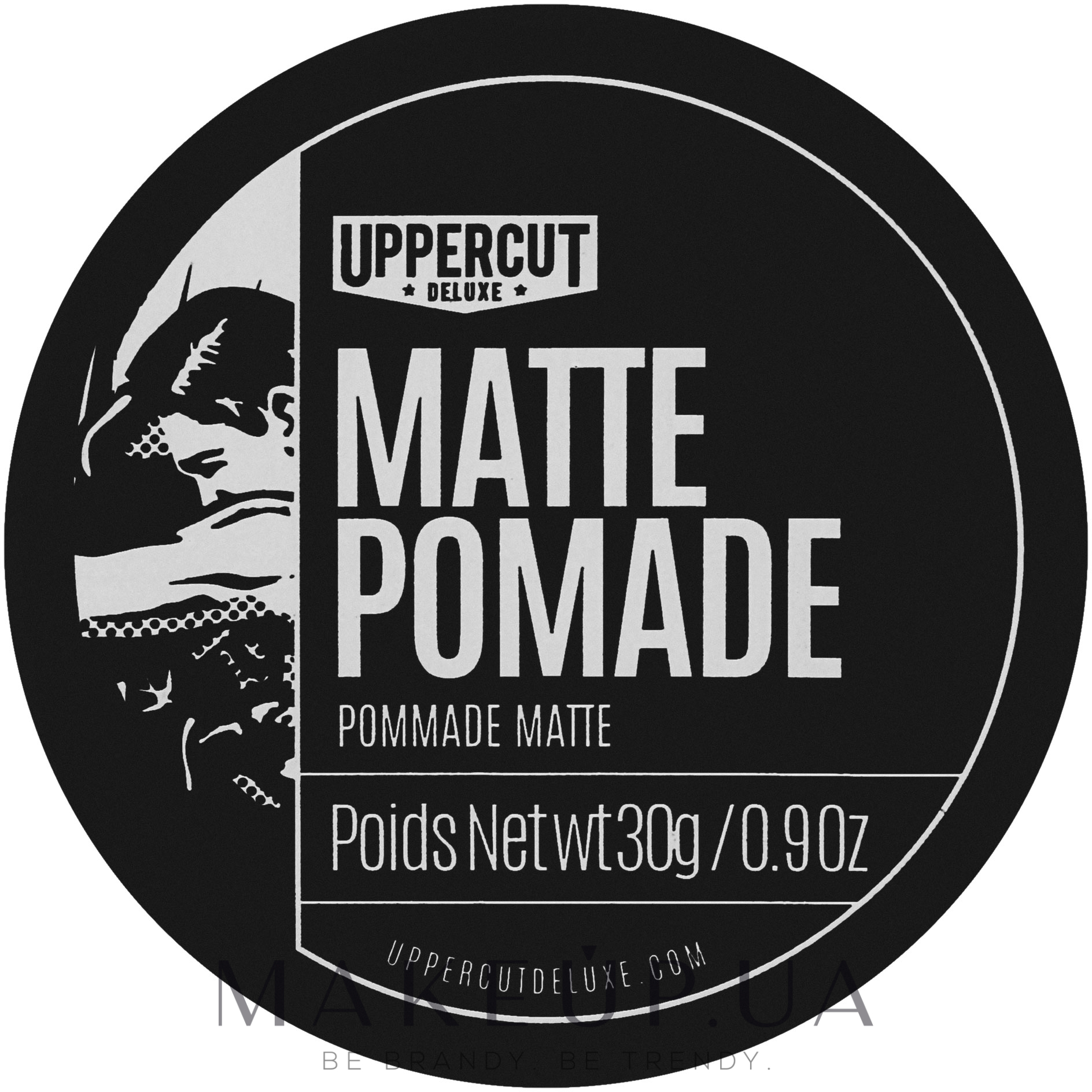Матовая помада для волос средней фиксации - Uppercut Deluxe Matt Pomade Midi — фото 30g