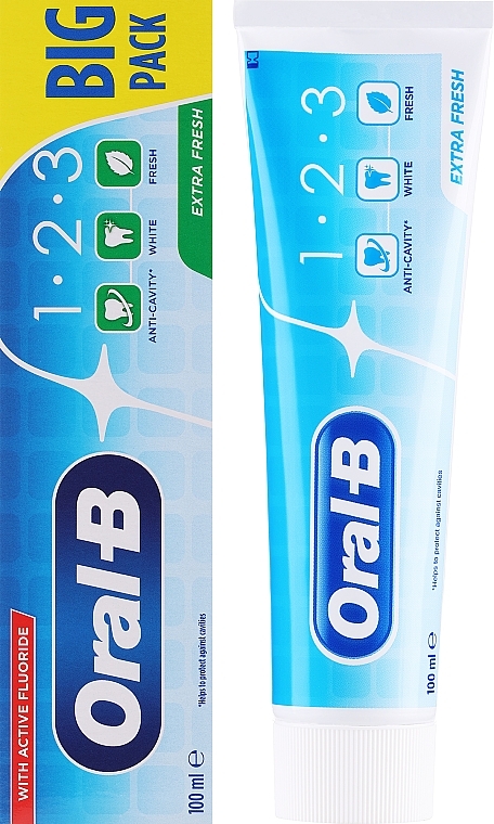 Зубна паста - Oral B 1-2-3 Salt Power White Toothpaste — фото N2