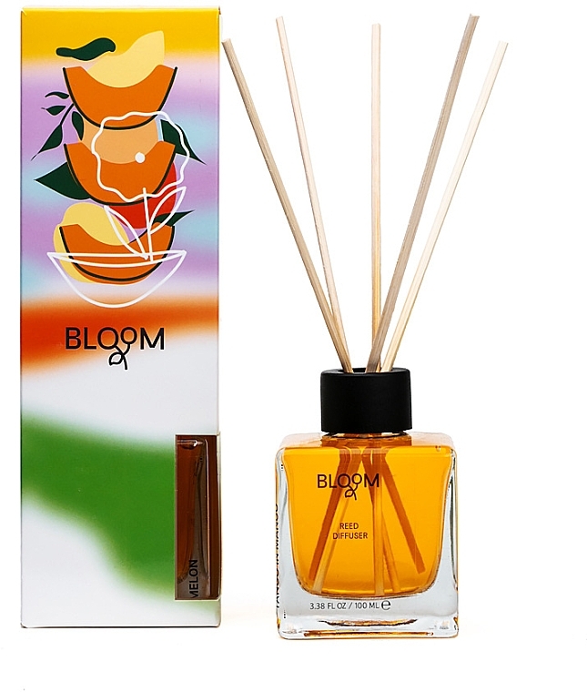 Aroma Bloom Reed Diffuser Melon - Аромадиффузор — фото N1